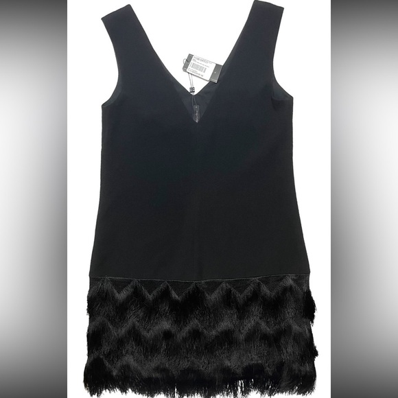 BCBG Maxariza Black Great Gatsby Dress Size 0 NWT Addilyn - Picture 12 of 12